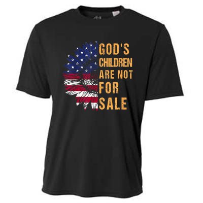 Gods Children Are Not For Sale Funny Political Cooling Performance Crew T-Shirt