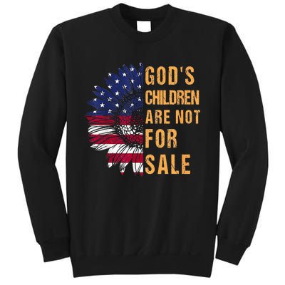 Gods Children Are Not For Sale Funny Political Sweatshirt