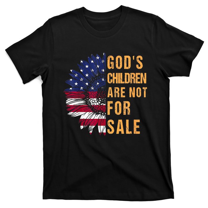 Gods Children Are Not For Sale Funny Political T-Shirt