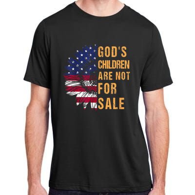 Gods Children Are Not For Sale Funny Political Adult ChromaSoft Performance T-Shirt