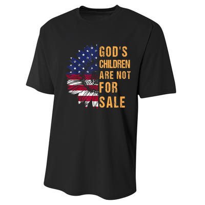 Gods Children Are Not For Sale Funny Political Performance Sprint T-Shirt