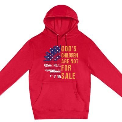 Gods Children Are Not For Sale Funny Political Premium Pullover Hoodie