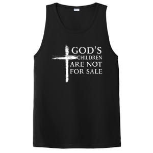 Gods Children Are Not For Sale Cross Christian PosiCharge Competitor Tank