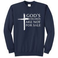 Gods Children Are Not For Sale Cross Christian Sweatshirt