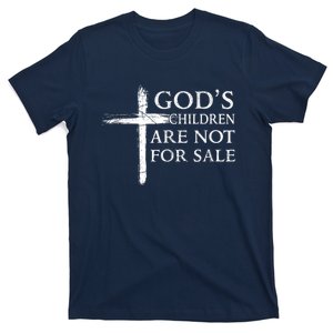 Gods Children Are Not For Sale Cross Christian T-Shirt