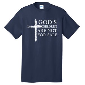 Gods Children Are Not For Sale Cross Christian Tall T-Shirt