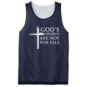 Gods Children Are Not For Sale Cross Christian Mesh Reversible Basketball Jersey Tank