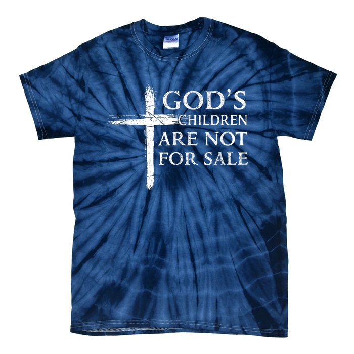 Gods Children Are Not For Sale Cross Christian Tie-Dye T-Shirt