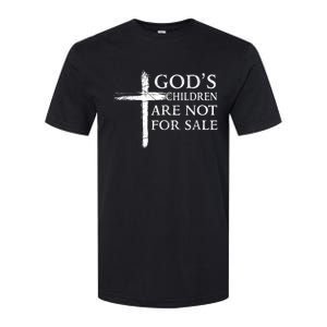 Gods Children Are Not For Sale Cross Christian Softstyle CVC T-Shirt