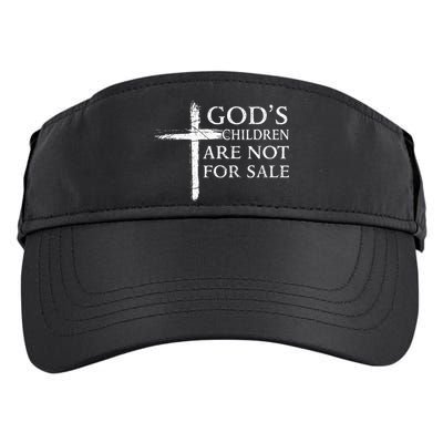 Gods Children Are Not For Sale Cross Christian Adult Drive Performance Visor