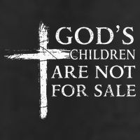 Gods Children Are Not For Sale Cross Christian Golf Towel