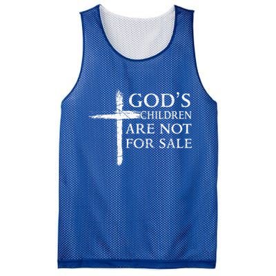 Gods Children Are Not For Sale Cross Christian Mesh Reversible Basketball Jersey Tank
