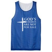 Gods Children Are Not For Sale Cross Christian Mesh Reversible Basketball Jersey Tank