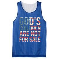 Gods Children Are Not For Sale Funny Political Mesh Reversible Basketball Jersey Tank