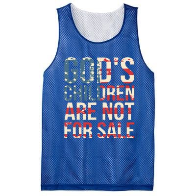 Gods Children Are Not For Sale Funny Political Mesh Reversible Basketball Jersey Tank