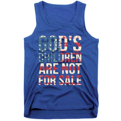 Gods Children Are Not For Sale Funny Political Tank Top