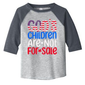 Gods Children Are Not For Sale Funny Political Toddler Fine Jersey T-Shirt