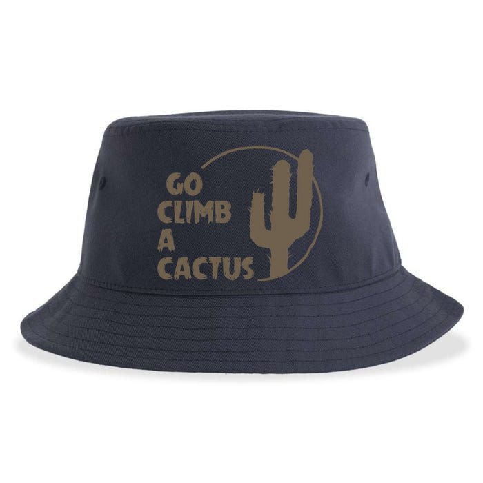 Go Climb A Cactus Sustainable Bucket Hat