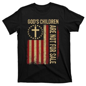 Gods Children Are Not For Sale Cross Christian Fun Idea T-Shirt