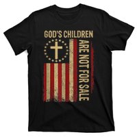 Gods Children Are Not For Sale Cross Christian Fun Idea T-Shirt