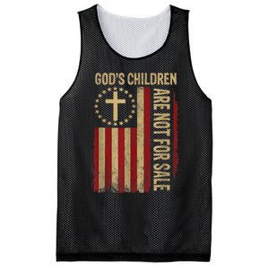 Gods Children Are Not For Sale Cross Christian Fun Idea Mesh Reversible Basketball Jersey Tank