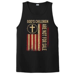 Gods Children Are Not For Sale Cross Christian Fun Idea PosiCharge Competitor Tank