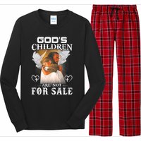 Gods Children Are Not For Sale Protect Children Long Sleeve Pajama Set