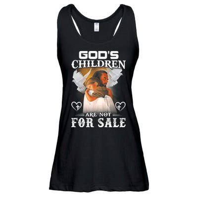 Gods Children Are Not For Sale Protect Children Ladies Essential Flowy Tank