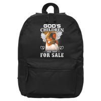 Gods Children Are Not For Sale Protect Children 16 in Basic Backpack