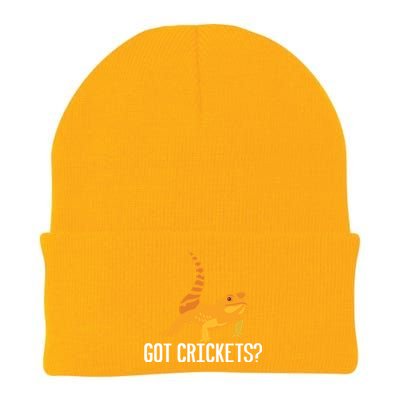 Got Crickets? Bearded Dragon Reptile Lizard Lover Cool Gift Knit Cap Winter Beanie