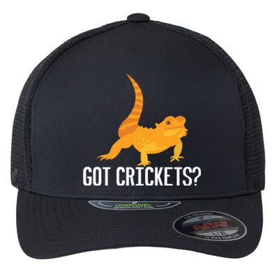 Got Crickets? Bearded Dragon Reptile Lizard Lover Cool Gift Flexfit Unipanel Trucker Cap