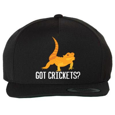 Got Crickets? Bearded Dragon Reptile Lizard Lover Cool Gift Wool Snapback Cap