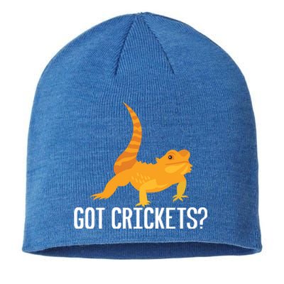 Got Crickets? Bearded Dragon Reptile Lizard Lover Cool Gift Sustainable Beanie