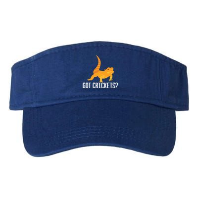 Got Crickets? Bearded Dragon Reptile Lizard Lover Cool Gift Valucap Bio-Washed Visor