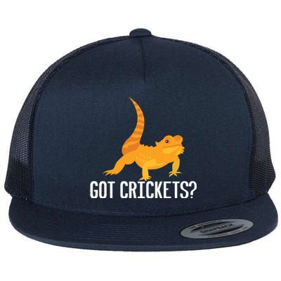 Got Crickets? Bearded Dragon Reptile Lizard Lover Cool Gift Flat Bill Trucker Hat