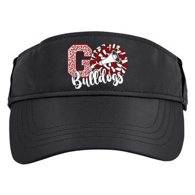 Go Cheer Bulldogs Sports Name Adult Drive Performance Visor