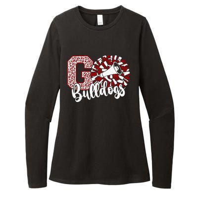 Go Cheer Bulldogs Sports Name Womens CVC Long Sleeve Shirt