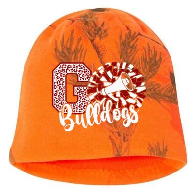 Go Cheer Bulldogs Sports Name Kati - Camo Knit Beanie