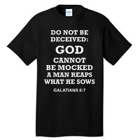 God Cannot Be Mocked By Drag Queens Wear God Is Not Mocked Last Supper Mockery Tall T-Shirt