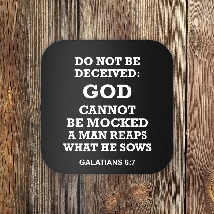 God Cannot Be Mocked By Drag Queens Wear God Is Not Mocked Last Supper Mockery Coaster