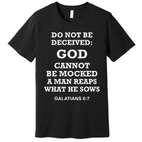 God Cannot Be Mocked By Drag Queens Wear God Is Not Mocked Last Supper Mockery Premium T-Shirt