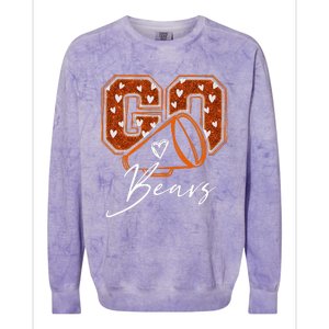 Go Cheer Bears Design Colorblast Crewneck Sweatshirt