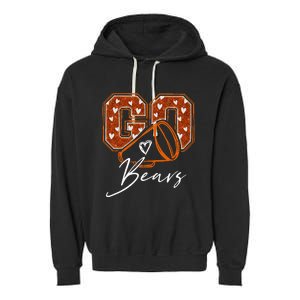 Go Cheer Bears Design Garment-Dyed Fleece Hoodie