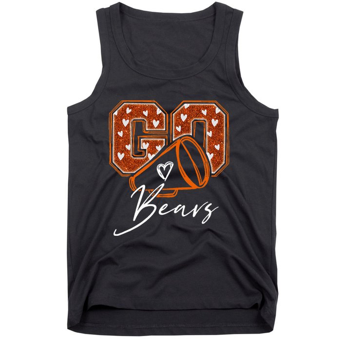 Go Cheer Bears Design Tank Top