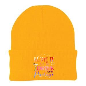 Girl Cruise Blame It On The Drink Package Drinking Booze Knit Cap Winter Beanie