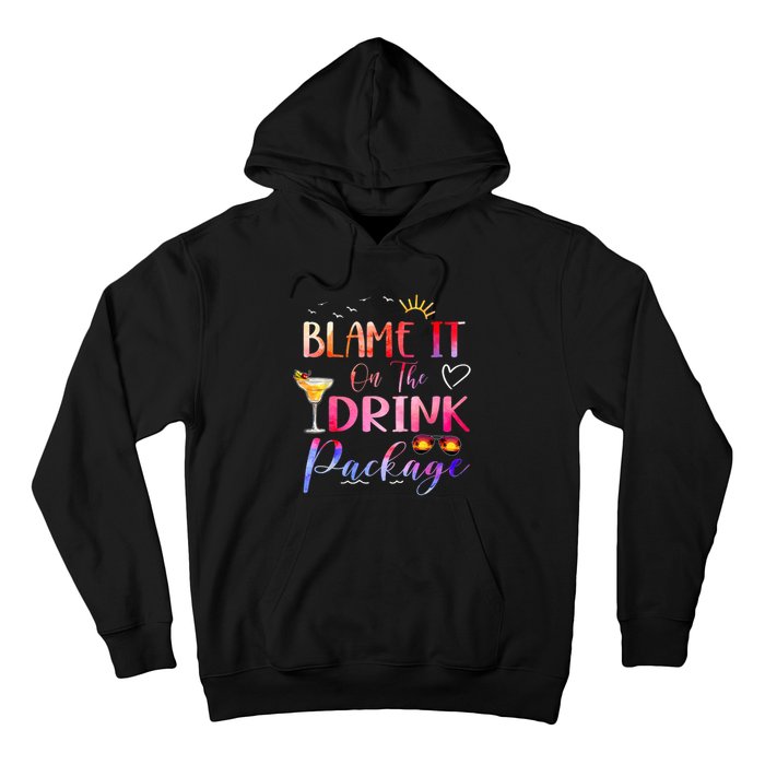 Girl Cruise Blame It On The Drink Package Drinking Booze Hoodie