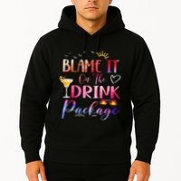 Girl Cruise Blame It On The Drink Package Drinking Booze Hoodie