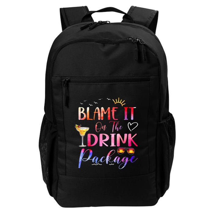 Girl Cruise Blame It On The Drink Package Drinking Booze Backpack