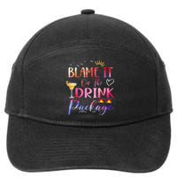 Girl Cruise Blame It On The Drink Package Drinking Booze 7-Panel Snapback Hat