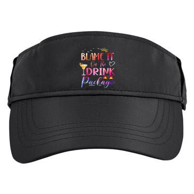 Girl Cruise Blame It On The Drink Package Drinking Booze Adult Drive Performance Visor